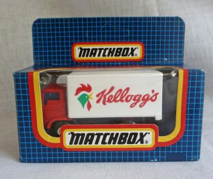 Picture of Matchbox Dark Blue Box MB72 Delivery Truck "Kellogs Milch"