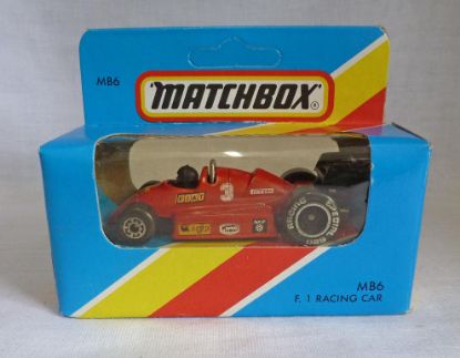 Picture of Matchbox Blue MB6 Formula 1 Racing Car Red with 5 Arch Wheels