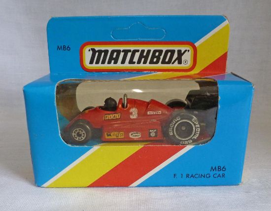 Picture of Matchbox Blue MB6 Formula 1 Racing Car Red with 5 Arch Wheels