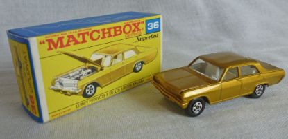 Picture of Matchbox Superfast MB36c Opel Diplomat Dark Gold Plain Grille F Box