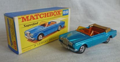 Picture of Matchbox Superfast MB69c Rolls Royce Silver Shadow Blue F Box