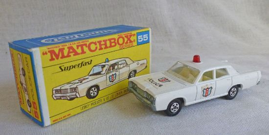 Picture of Matchbox Superfast MB55d Mercury Police Car with Red Light F Box