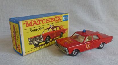 Picture of Matchbox Superfast MB59c Ford Galaxie Fire Chief Car F Box