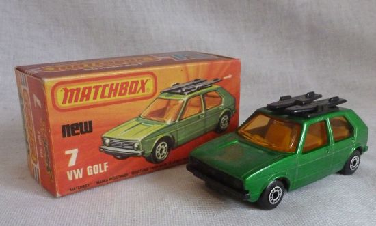 Picture of Matchbox Superfast MB7e VW Golf Dark Green Light Amber Windows