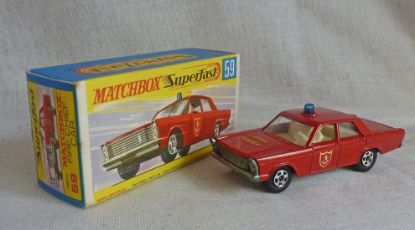 Picture of Matchbox Superfast MB59c Ford Galaxie Fire Chief Car G Box