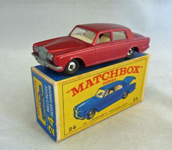 Picture of Matchbox Toys MB24c Rolls Royce Silver Shadow with Chrome Hub Caps E Box