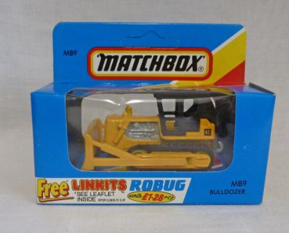 Picture of Matchbox Blue Box MB9 Caterpillar Bulldozer Yellow/Black [C]