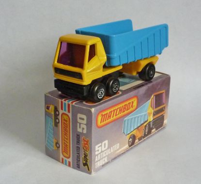 Picture of Matchbox Superfast MB50d Articulated Truck Yellow/Blue L Box