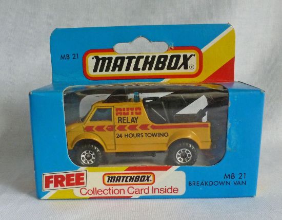 Picture of Matchbox Blue Box MB21 Breakdown Van Yellow
