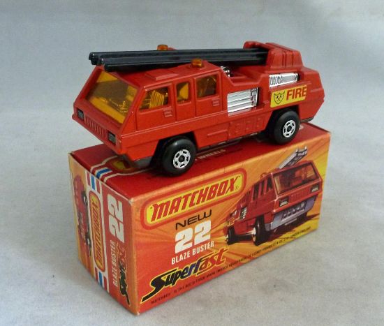 Picture of Matchbox Superfast MB22e Blaze Buster with BLACK Ladder