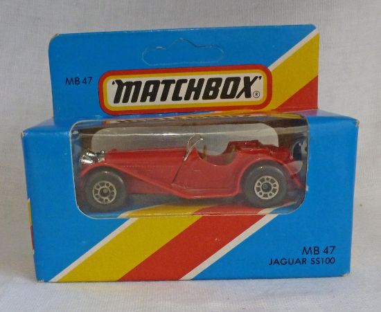 Picture of Matchbox Blue Box MB47 Jaguar SS100 Red