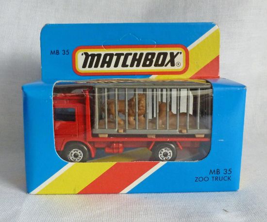 Picture of Matchbox Blue Box MB35 Volvo Zoo Truck