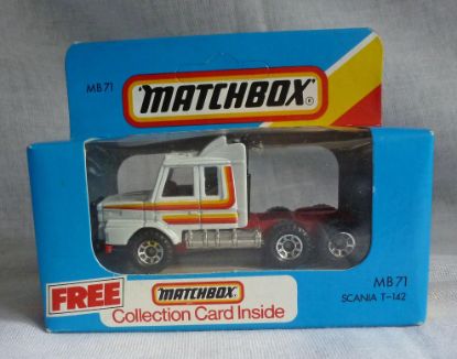 Picture of Matchbox Blue Box MB71 Scania T-142 Truck White/Red [B]