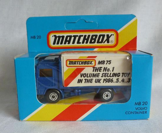 Picture of Matchbox Blue Box MB20 Volvo Container Truck "Matchbox MB75"