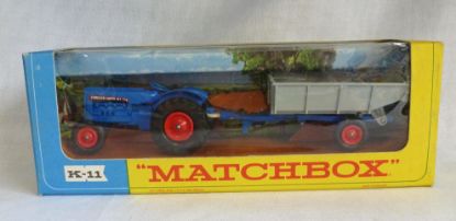 Picture of Matchbox King Size K-11 Fordson Tractor & Farm Trailer WB