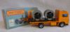 Picture of Matchbox Superfast MB26f Volvo Cable Truck Orange with MALTESE Wheels DB Windows