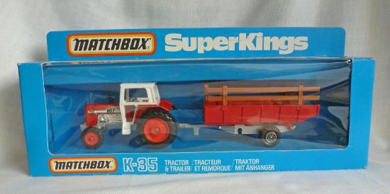 Picture of Matchbox SuperKings K-35 Massey Ferguson Tractor Set [B]