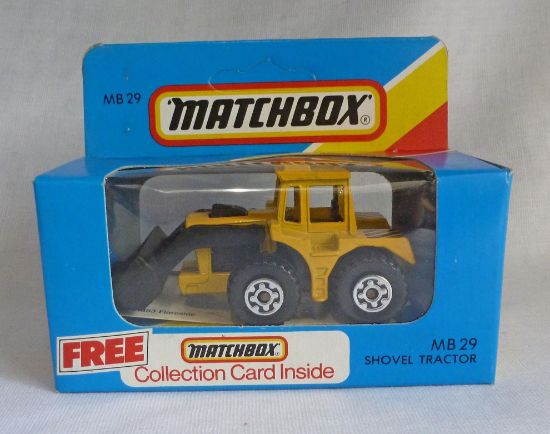 Picture of Matchbox Blue Box MB29 Tractor Shovel with Card