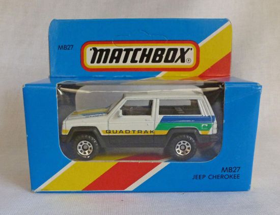 Picture of Matchbox Blue Box MB27 Jeep Cherokee White [A]