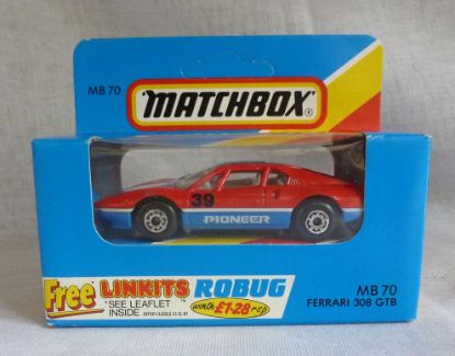 Picture of Matchbox Blue Box MB70 Ferrari 308 GTB Red/Blue [B]