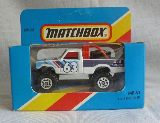 Picture of Matchbox Blue Box MB63 4x4 Pick Up White "63" [A]