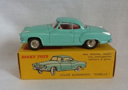 Picture of French Dinky Toys 549 Coupe Borgward Isabella Turquoise 