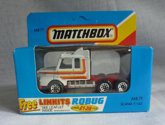 Picture of Matchbox Blue Box MB71 Scania T-142 Truck White/Red [C]