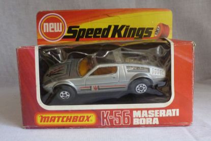 Picture of Matchbox Speed Kings K-56 Maserati Bora Silver with Amber Windows