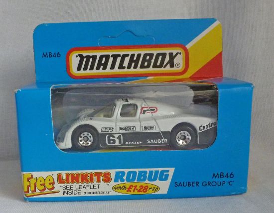 Picture of Matchbox Blue Box MB46 Sauber Group C White [C]