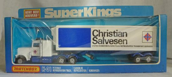 Picture of Matchbox SuperKings K-31 Peterbilt Refrigeration Truck "Christian Salvesen"