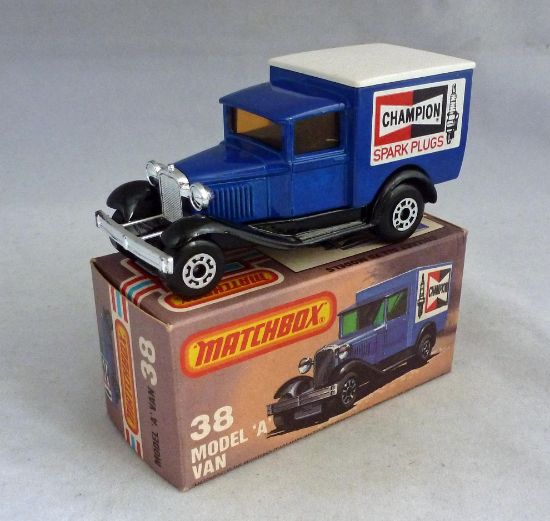 Picture of Matchbox Superfast MB38g Ford Model A Van with Pale Amber Windows