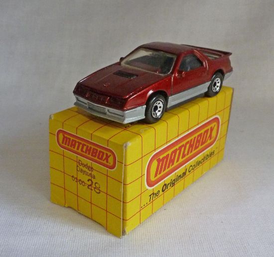 Picture of Matchbox Yellow Box MB28 Dodge Daytona Metallic Dark Red