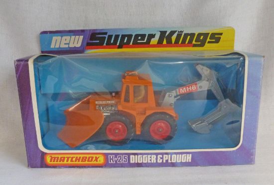 Picture of Matchbox Superkings K-25 Digger & Plough Orange