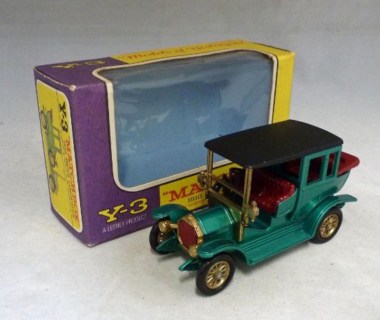 Picture of Matchbox Models of Yesteryear Y-3b 1910 Benz Limousine Metallic Green G Box