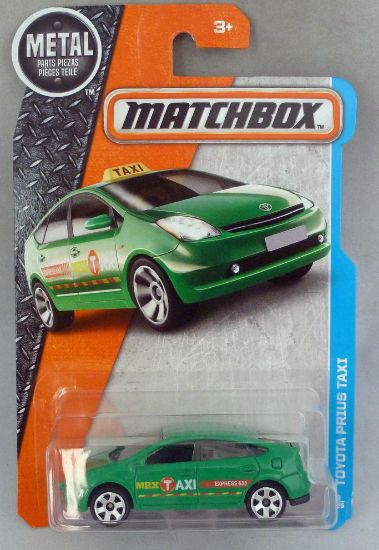 Picture of Matchbox MB9 Toyota Prius Taxi Green Long Card