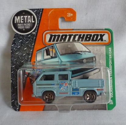 Picture of Matchbox MB95 Volkswagen Transporter Cab Pale Blue Short Card Plain