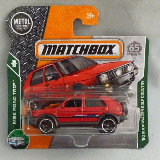 Picture of Matchbox MB99 '90 Volkswagen Golf Country Red Short Card