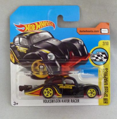 Picture of HotWheels Volkswagen Beetle Kafer Racer Black "HW Speed Graphics" 2/10 Short Card