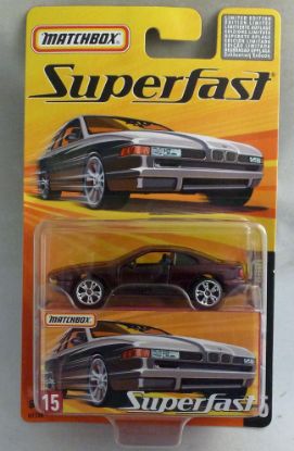 Picture of Matchbox Superfast MB15 BMW 850i Metallic Maroon