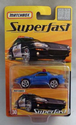 Picture of Matchbox Superfast MB30 1993 Camaro Z-28 Police Car Blue