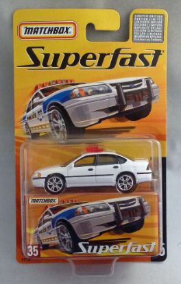 Picture of Matchbox Superfast MB35 Chevy Impala Police Car Plain White