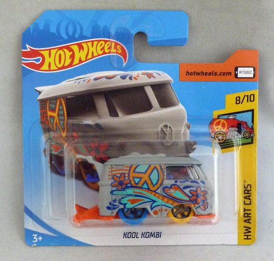 Picture of HotWheels Volkswagen Camper Van Kool Kombi Grey HW Art Cars 8/10