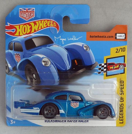 Picture of HotWheels Volkswagen Beetle Kafer Racer Blue "Legends of Speed" 2/10