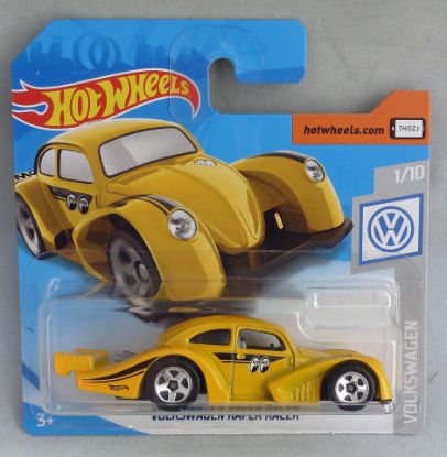 Picture of HotWheels Volkswagen Beetle Kafer Racer Yellow Volkswagen 1/10