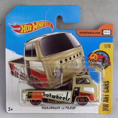 Picture of HotWheels Volkswagen T2 Pickup Sand "HW Art Cars" 1/10 Short Card