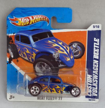 Picture of HotWheels Custom Volkswagen Beetle Blue "Heat Fleet" 9/10