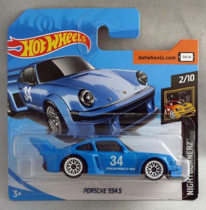 Picture of HotWheels Porsche 934.5 Blue "Nightburnerz" 2/10 Short Card