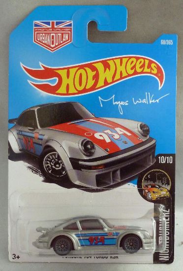 Picture of HotWheels Porsche 934 Turbo RSR Silver "Nightburnerz" Long Card 10/10