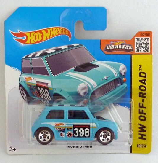 Picture of HotWheels Morris Mini Blue "HW Off-Road" Short Card