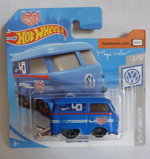 Picture of HotWheels Volkswagen Camper Van Kool Kombi Blue Magnus Walker 2/10 Short Card